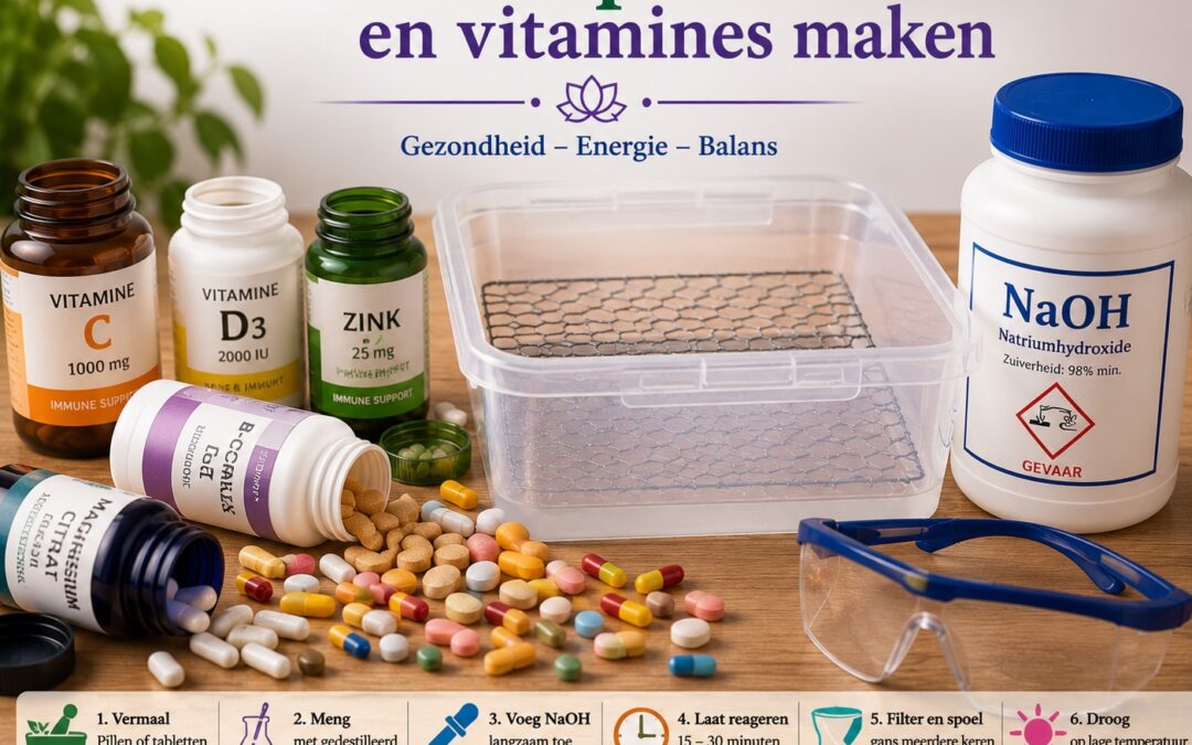 GANS van pillen en vitamines maken